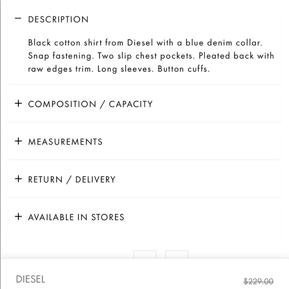 DIESEL Denim Collar Shirt XS - Picture 11 of 13